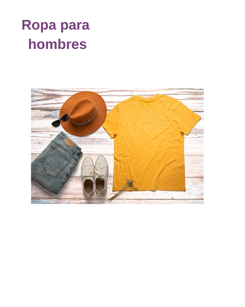 Ropa para hombre