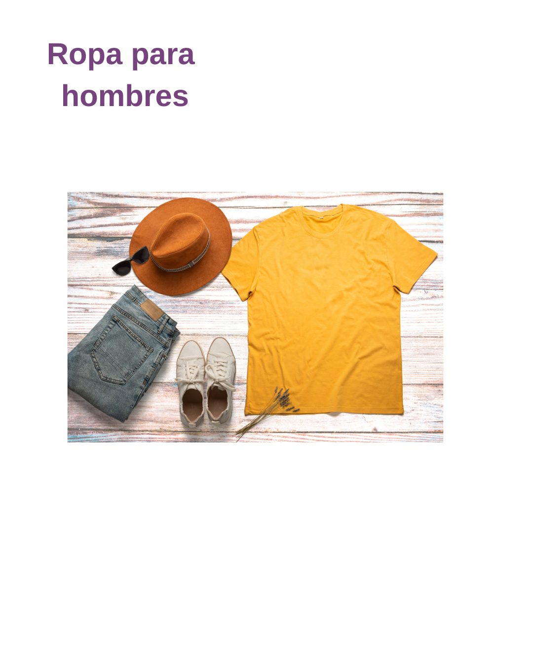 Ropa para hombre
